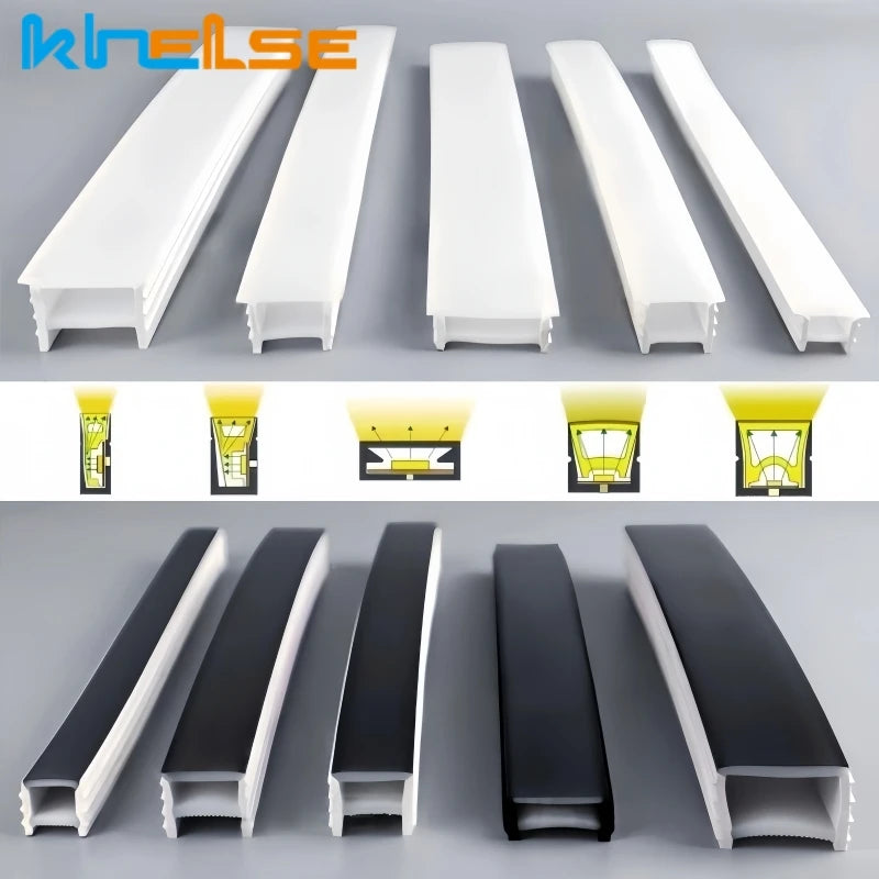 Flexible LED Neon Rope Diffuser Channel — WS2812B Compatible