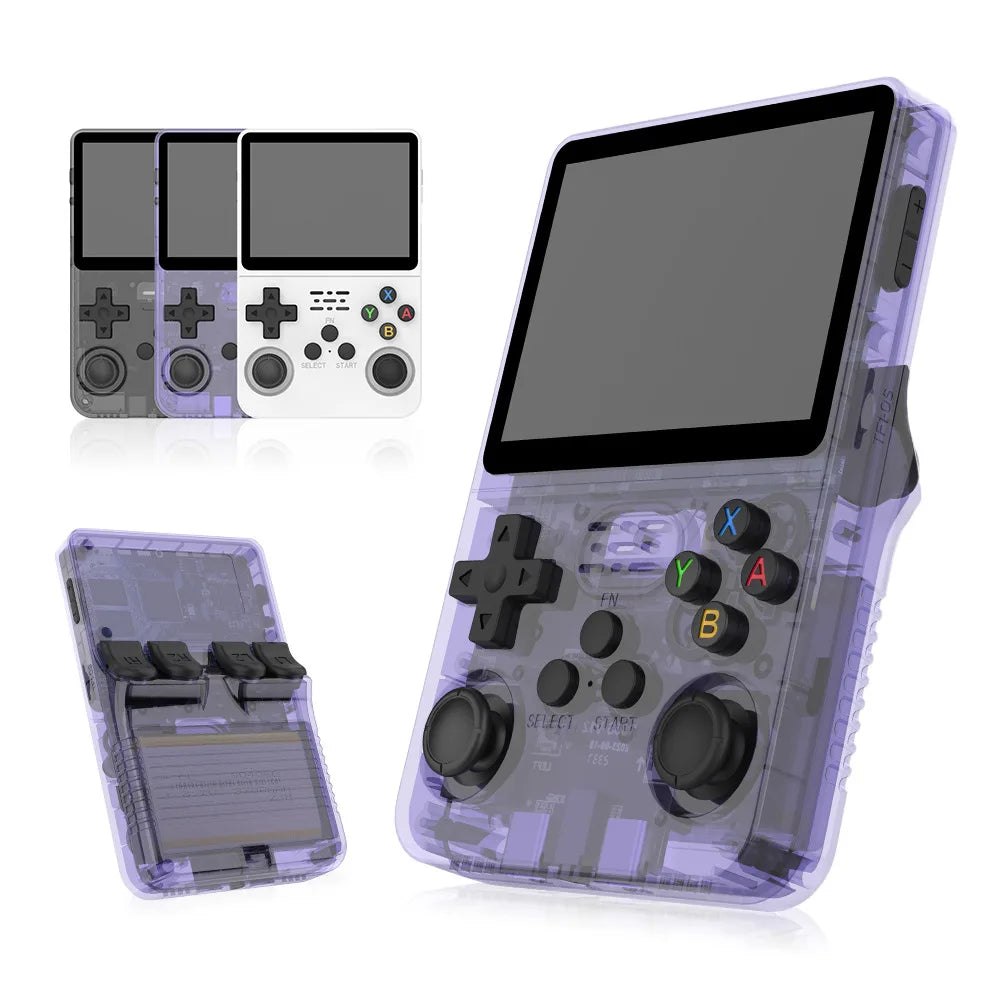 R36S Retro Handheld Video Game Console ARKOS System 3.5 Inch IPS Screen Classic Portable Pocket Video Player 128G Games Boy Gift