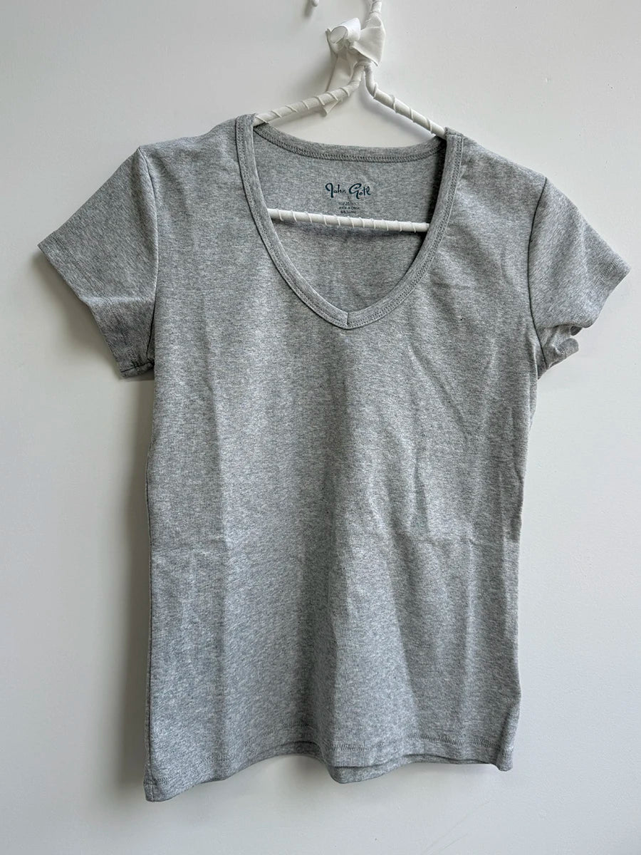 Camouflage Thin Short Sleeve T-shirt Women V-neck Cotton Slim All-match Tee Shirts Female Streetwear Vintage Y2k Tops Summer New
