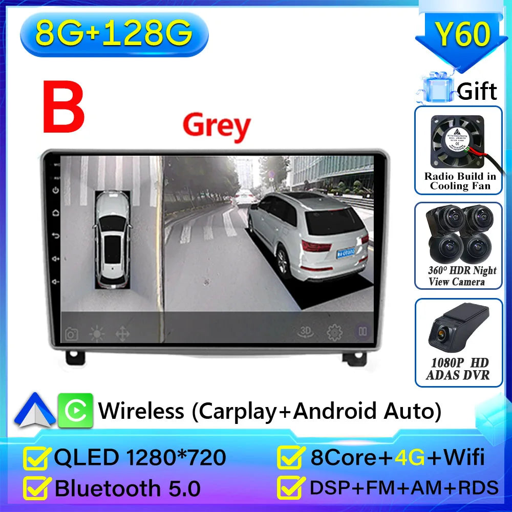 9" Android Car Stereo for Peugeot 407 (2004–2011) — CarPlay, Android Auto, GPS, 2K Display, 4G
