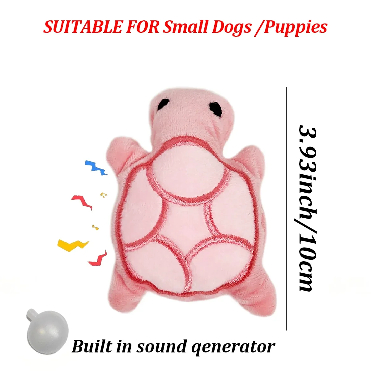 Mini Turtle Plush Chew Toy for Puppies – photo 6
