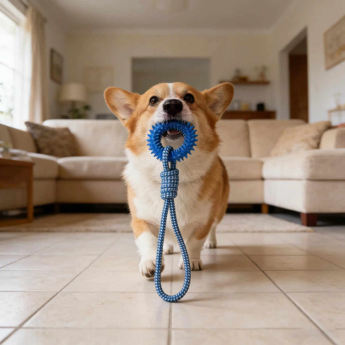 Dog Tug & Chew Toy - Indoor Interactive Training Toy – photo 4