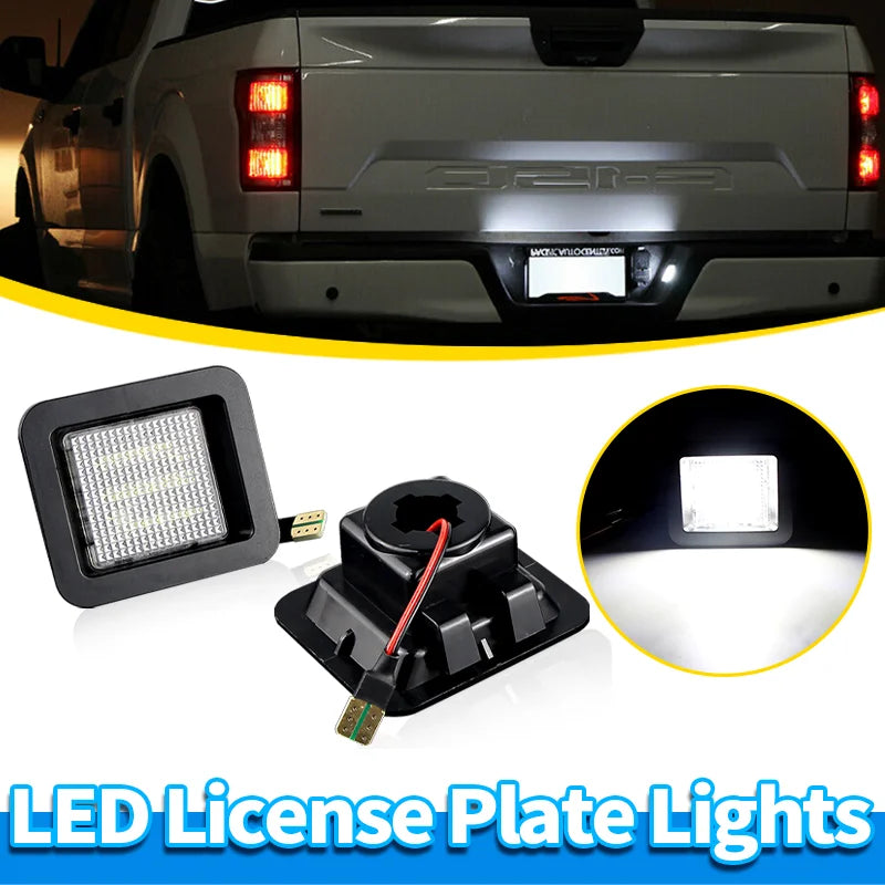 LED License Plate Lights for Ford F-150 XL XLT Lariat King Ranch Platinum Raptor