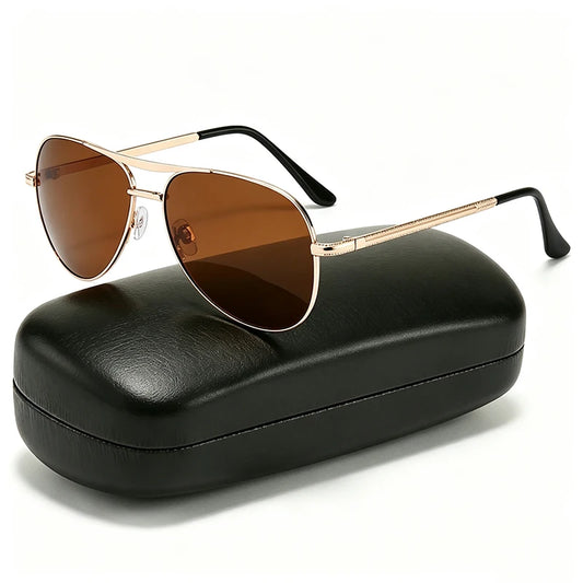 Double Bridge Polarized Aviator Sunglasses — Unisex UV400