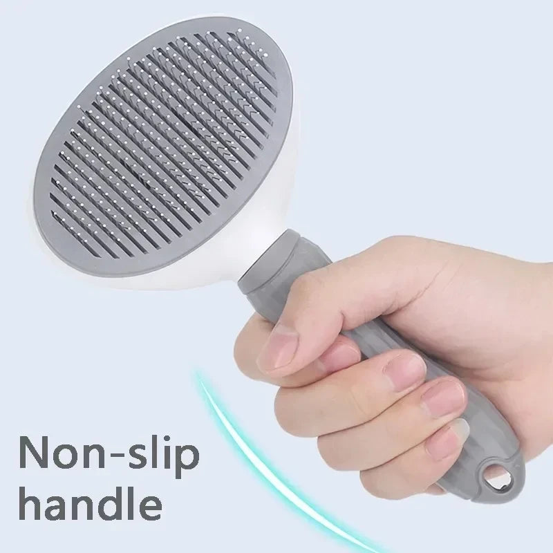 Self-Cleaning Slicker Brush for Dogs and Cats, Pet Hair Remover