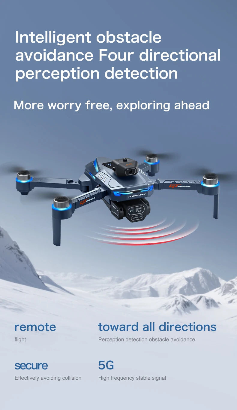 2026 New GT8 Drone GPS 8K Professional HD 360° Dual Cameras 5G WIFI Brushless Motors Obstacle Avoidance Foldable Quadcopter Toys