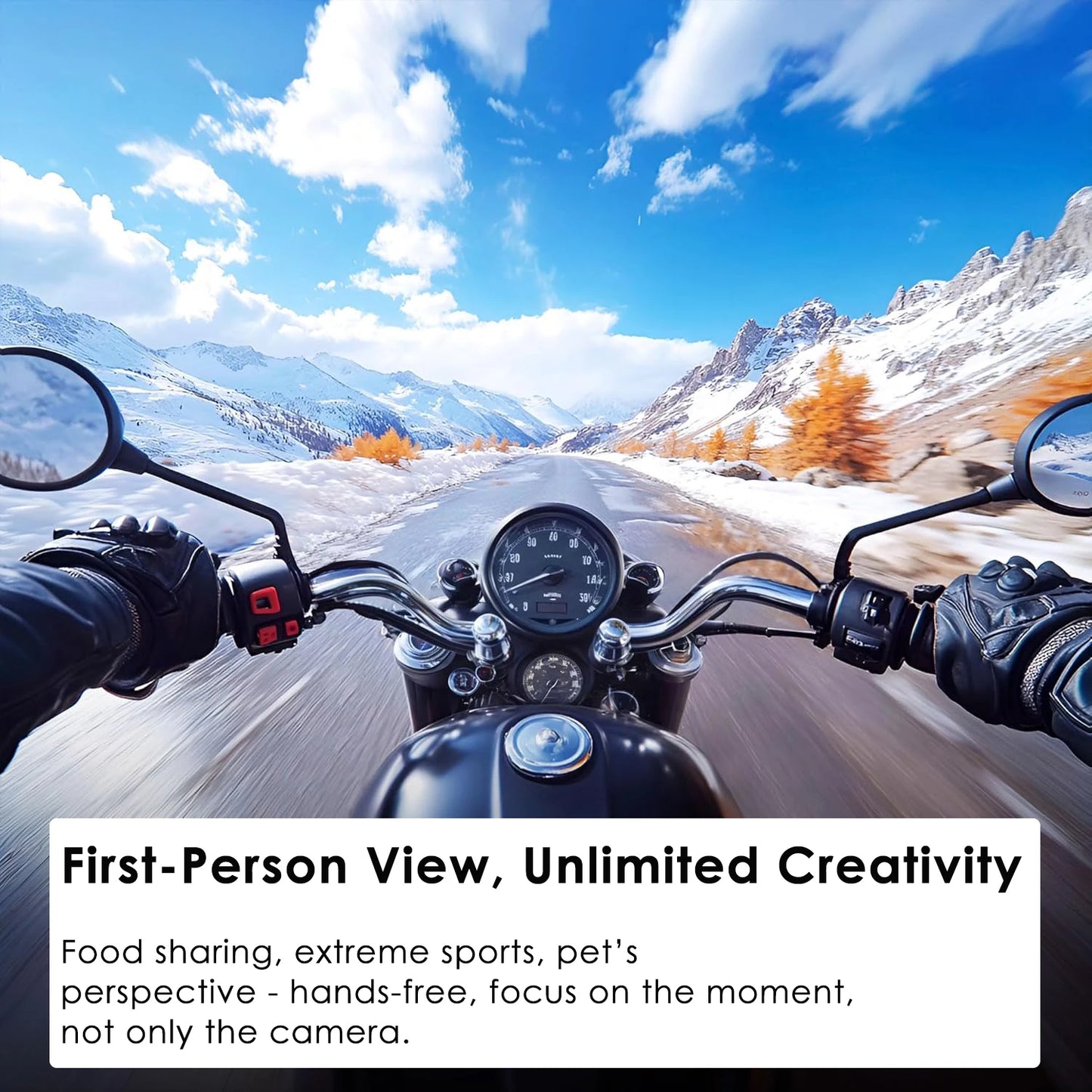 4K Action Camera — Waterproof WiFi Helmet & Motorcycle Body Cam