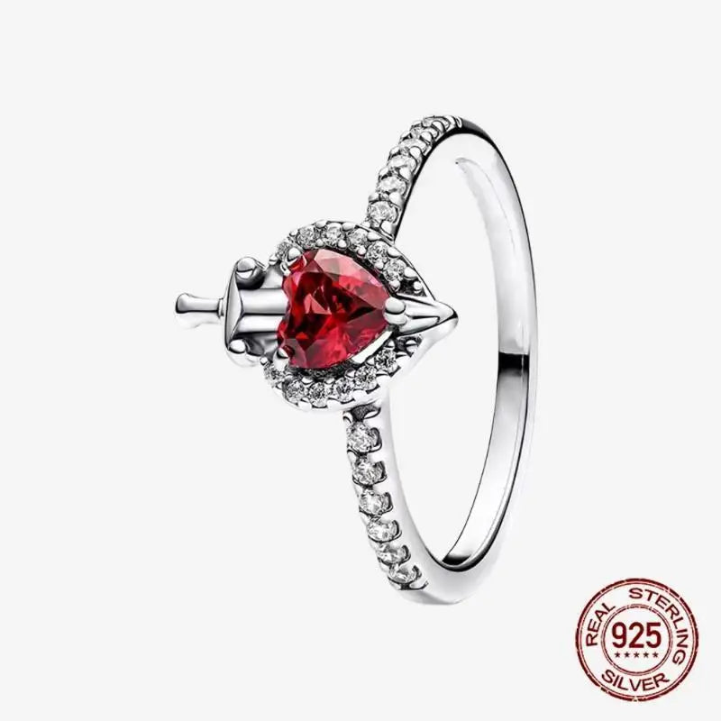 925 Sterling Silver Open Ring Style CZ Paved Heart Butterfly Flower Colorful Gemstone Ring For Women Daily Wear Jewelry Gift