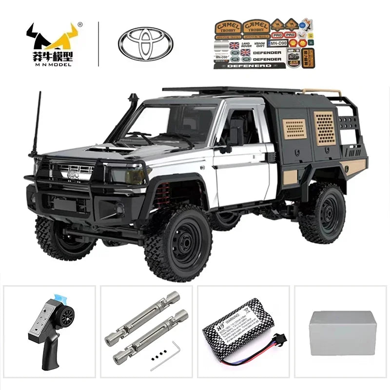 The New MN MN82s MN82 Genuine Toyota LC79 Pickup Remote Control Mode Four-wheel Drive Off-road Mountain Bike Toy Christmas Gift