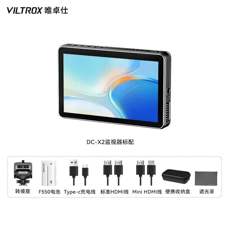 Viltrox DC-X2/DC-X3 Portable Monitor 6 Inch 2026 Nits 4K Touch Screen Profissional Photographic HD FHD Camera Monitor for Vedio