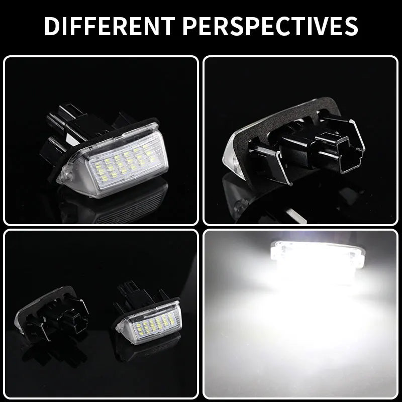 2Pcs LED License Number Plate Light Lamp For Toyota Camry Corolla Prius Yaris Highland Avalon Auris Vios Esquire EZ Noah Proace