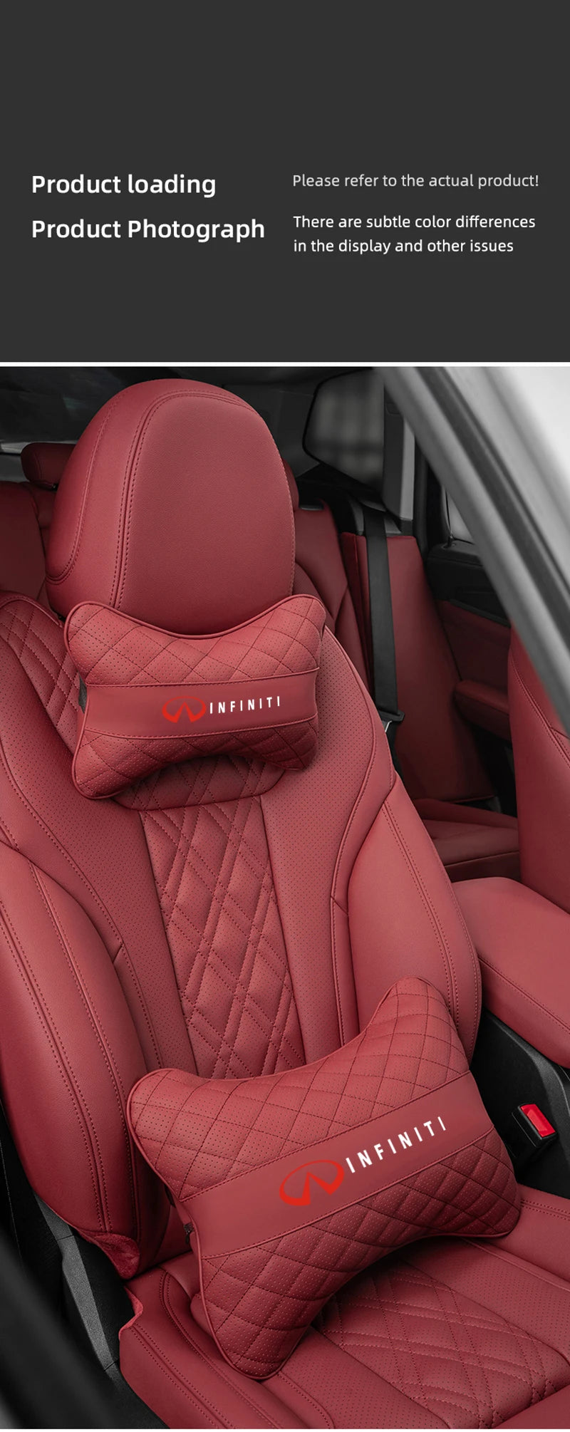 Car Seat Neck Pillow Headrest Lumbar Waist Support Cushion For Infiniti QX55 QX50 QX60 QX80 Q50 Q70L Q60 Q30 Q70 QX70 QX30 FX37