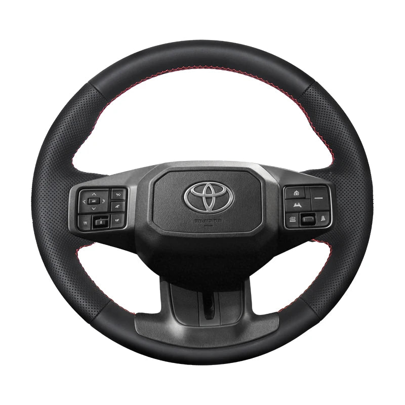 For Toyota RAV4 2026 Hand Stitched Steering Wheel Cover Braid Leather Cover Renovation Accessory