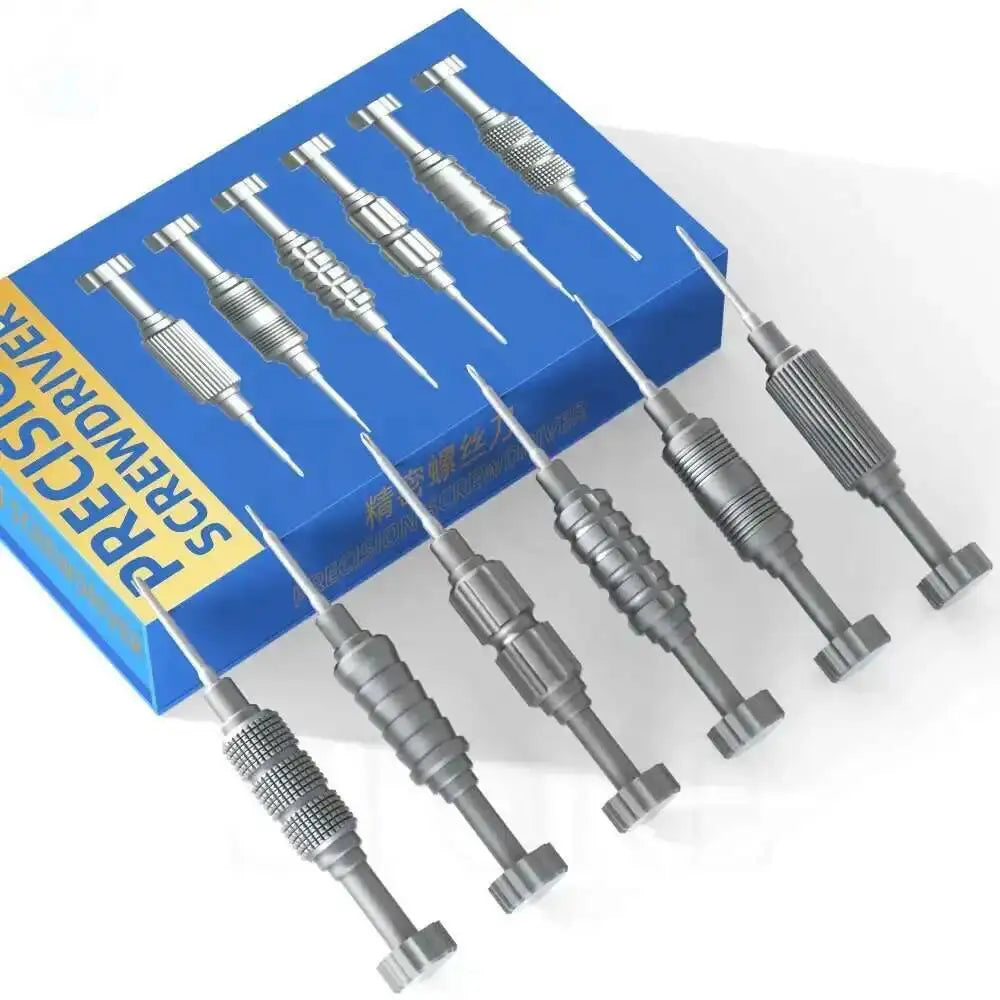 TE674 High Hardness Precision Screwdriver 0.6 0.8 1.2 1.5 T2 2.5 Plum Blossom Cross For iPhone Bottom Internal Disassembly Tools