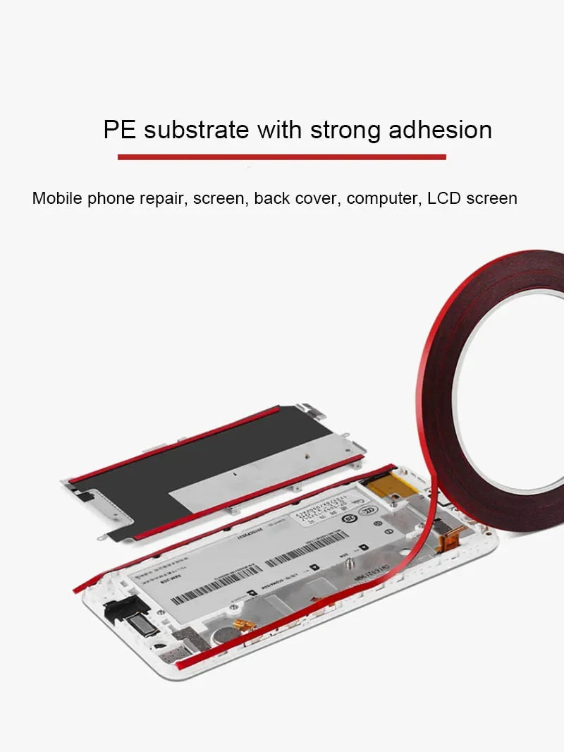 Amaoe 0.23/0.3mm Double Sided Adhesive Tape For CellPhone Tablet LCD Screen Back Cover High Temperature Resistance Sealing Tape