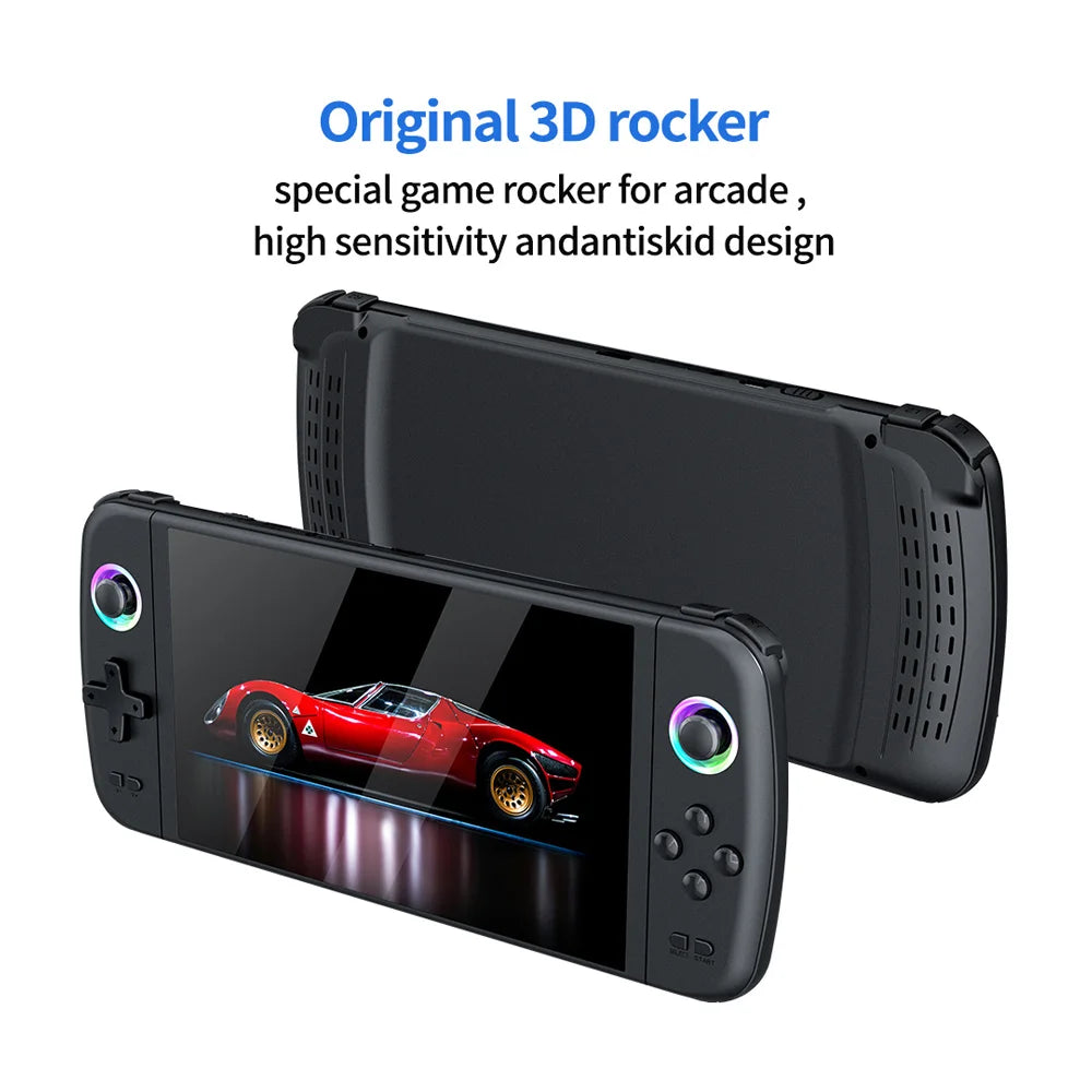 Reebolnic M27 Game Console 7.0 Inch IPS Screen 30+Simulators 30,000+Games Installed Retro Handheld Game Console Portable 4000mAh
