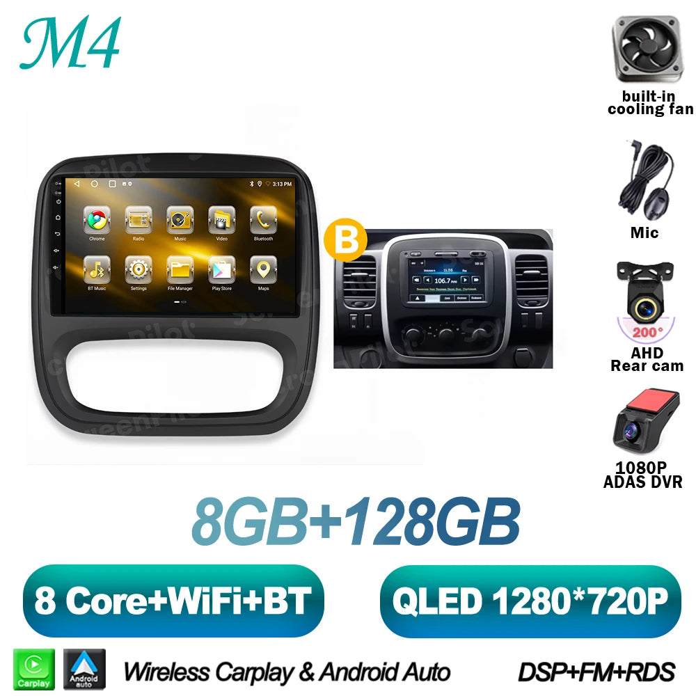 Android Car Radio for Renault Trafic 3 / Opel Vivaro B (2014-2018)