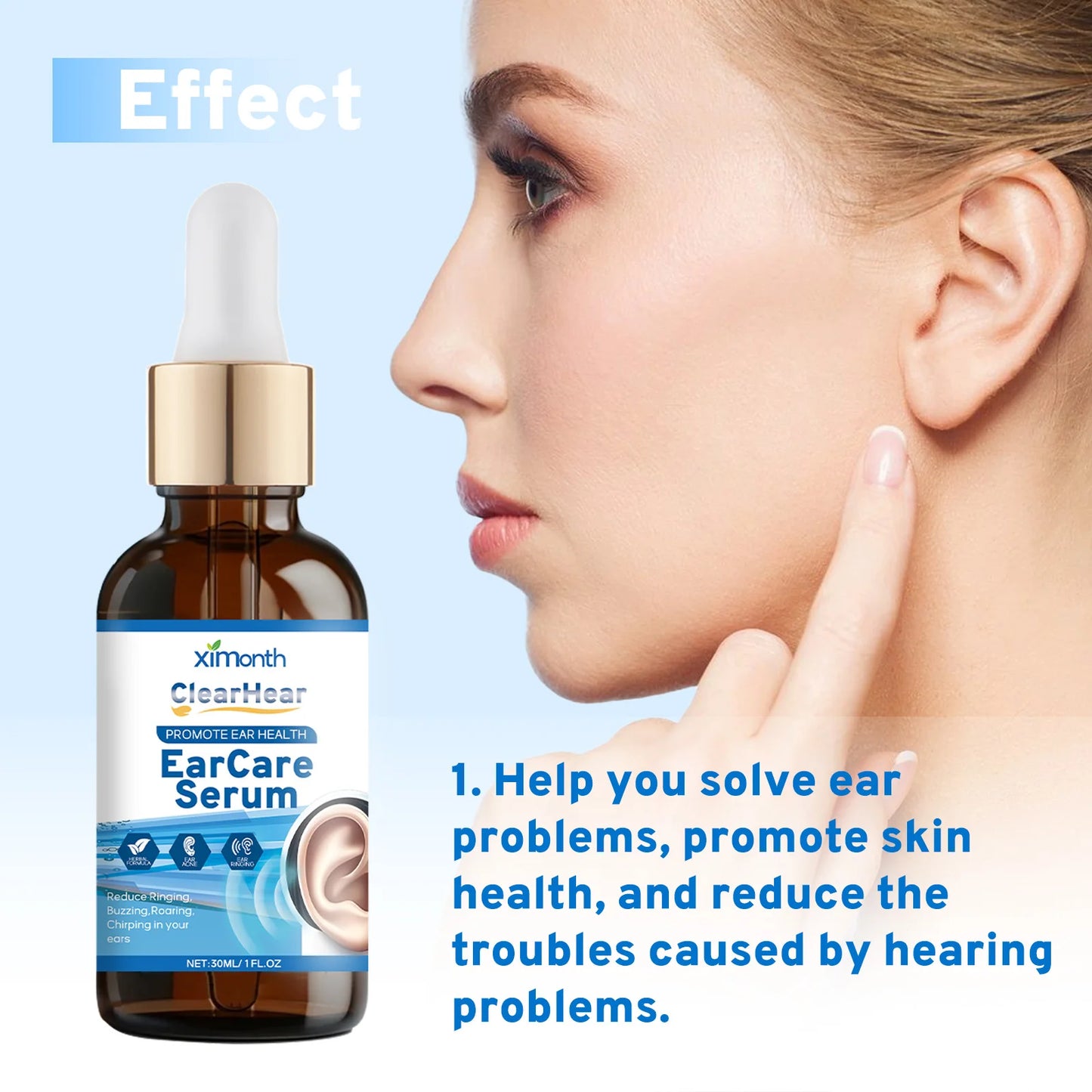 Soothing Herbal Ear Care Drops — Gentle Daily Ear Cleansing Serum