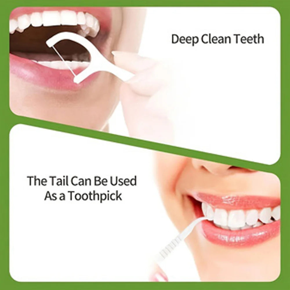 100pcs Healthy Floss Sticks Set Deep Cleaning, Portable Disposable DailyOral Care, Travel-Friendly Original Sticks, Teeth Cleani