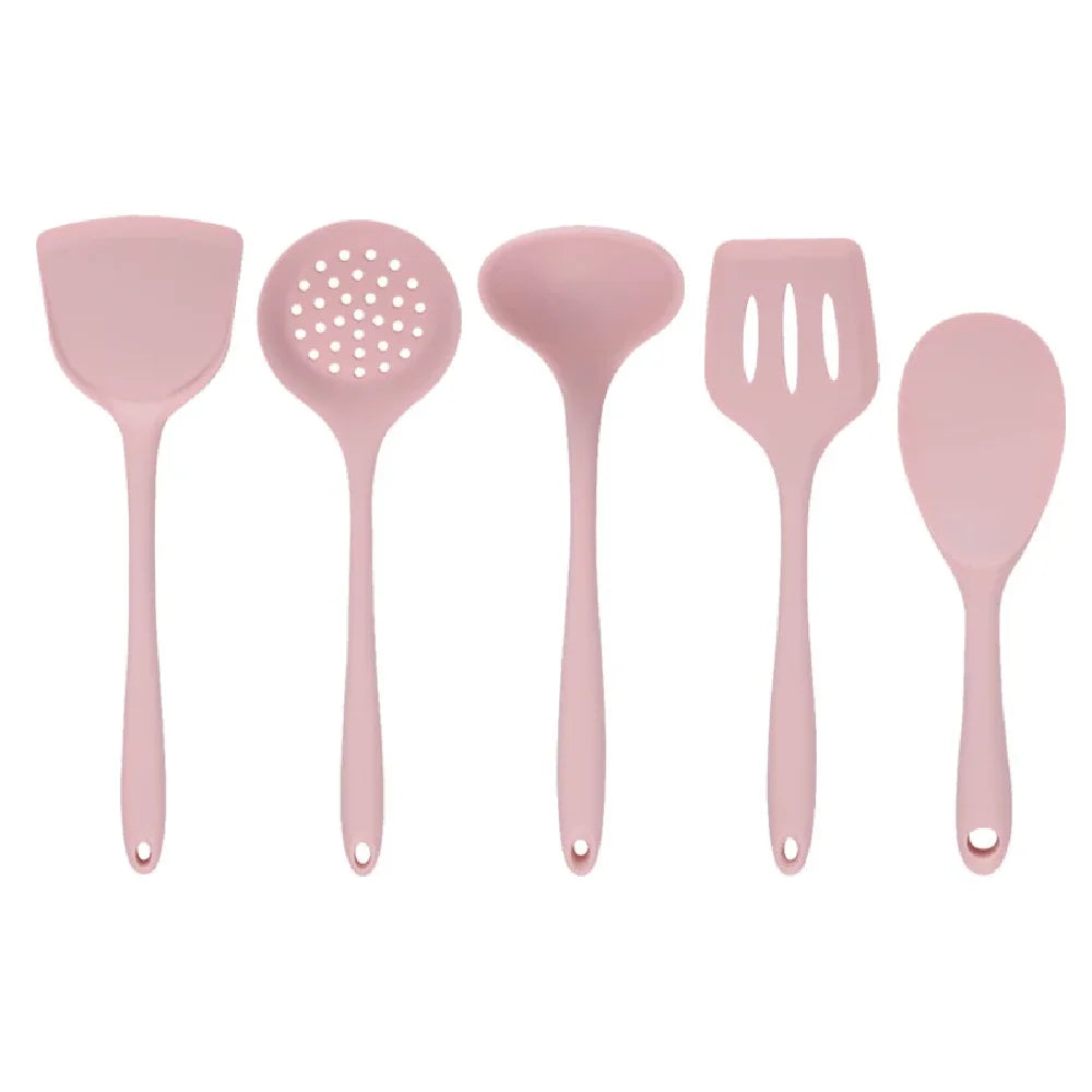 5-Piece Silicone Kitchen Utensil Set - Spoons and Scoops for Pots - photo 6