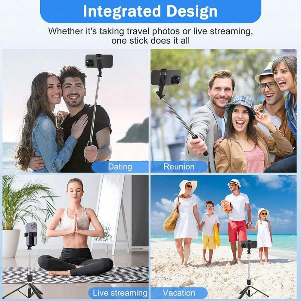 Multi-functional Selfie Stick Magnetic Mobile Phone Holder Live Broadcast Portable Anti-shake Handheld