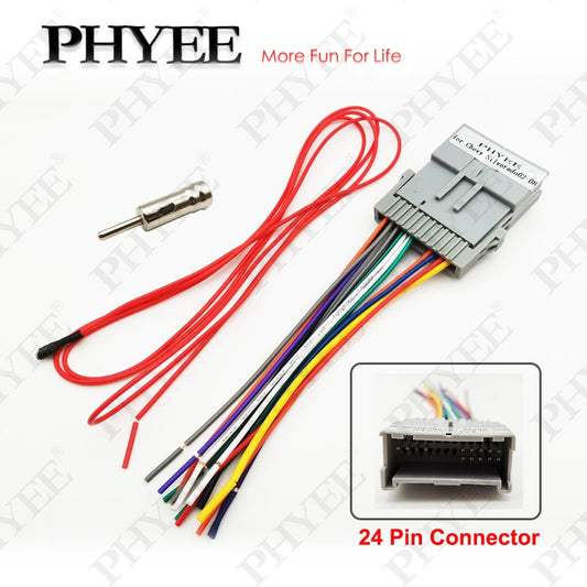 Aftermarket Radio Wiring Harness Adapter (24-Pin) — Chevrolet, GMC & Buick