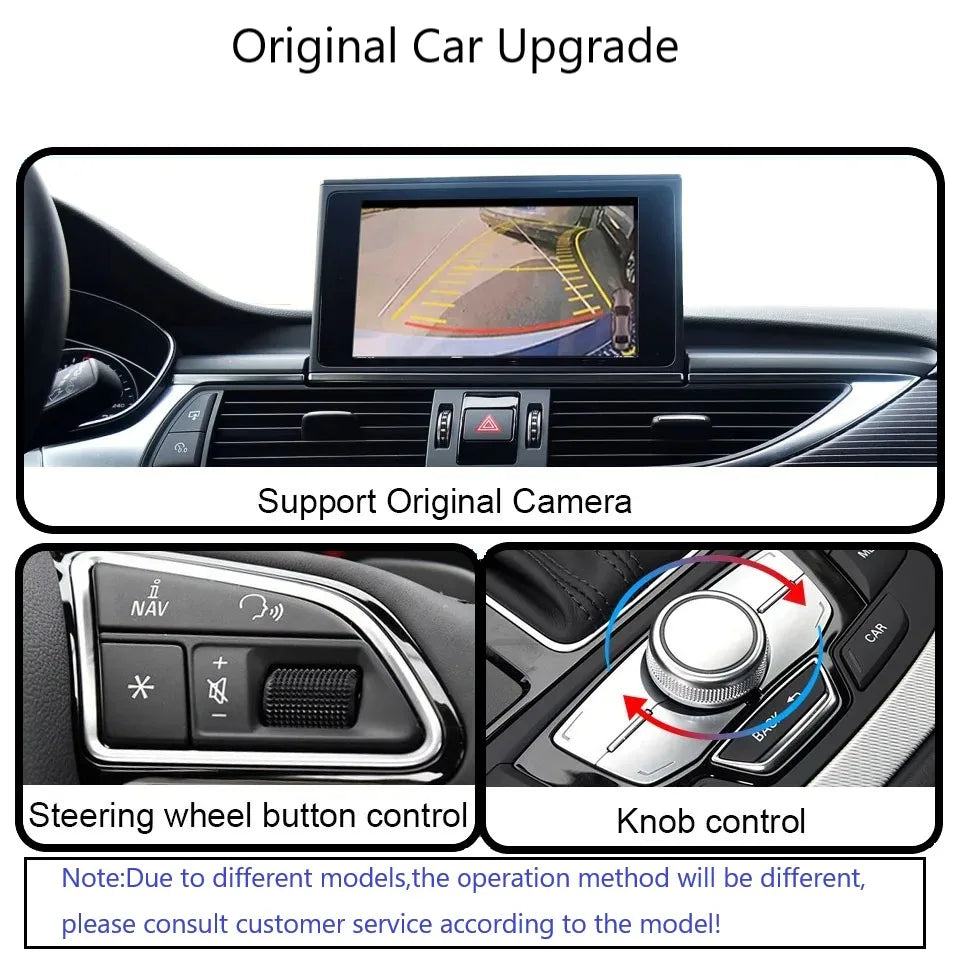Car Stereo with Apple CarPlay & Android Auto, Compatible with Audi A6 C7 & A7 (2012-2018)