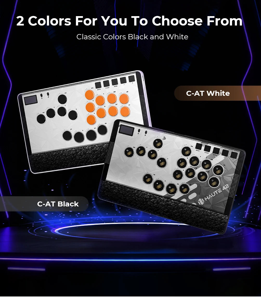 Haute42 C-AT Magnetic Leverless Hitbox Controller Stickless Arcade Controller Keyboard For PC/PS4/PS5/Switch Hitbox Fightstick