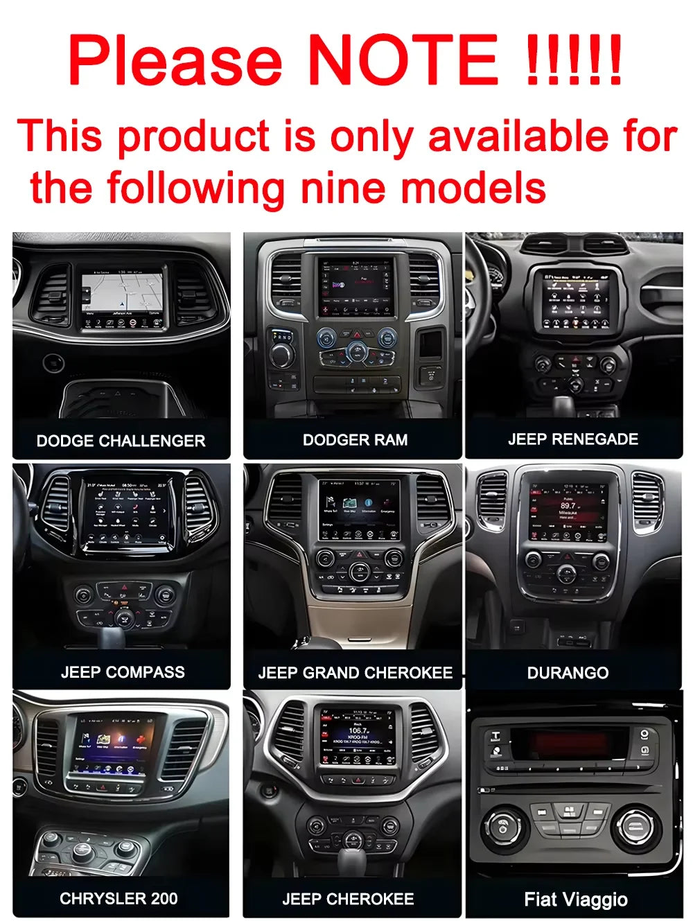 Car Stereo with Apple CarPlay & Android Auto, Compatible with Dodge Charger & Challenger (2015-2019)