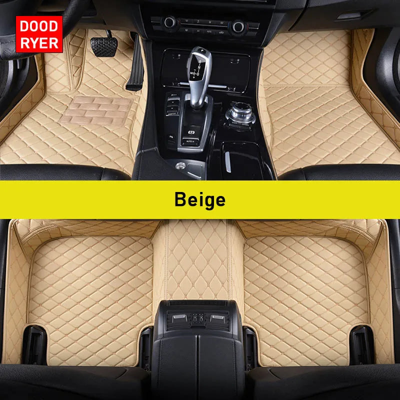 Custom-Fit Leather Car Floor Mats for Ford F-150 2009–2023 (Full Set)