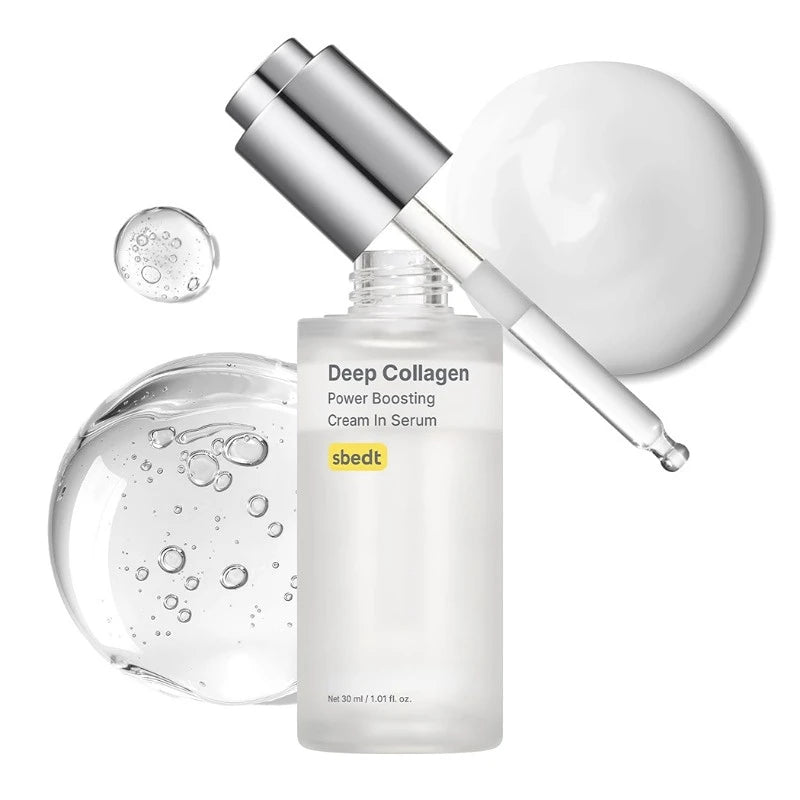 Korean Deep Collagen Skin Care Set – Silk Peptide Ampoule, Boosting Serum & Retinol Capsule | Fade Fine Lines