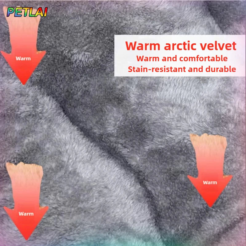 Reversible Dog Bed Mat - Warm Winter Sleeping Pad, Large – photo 4