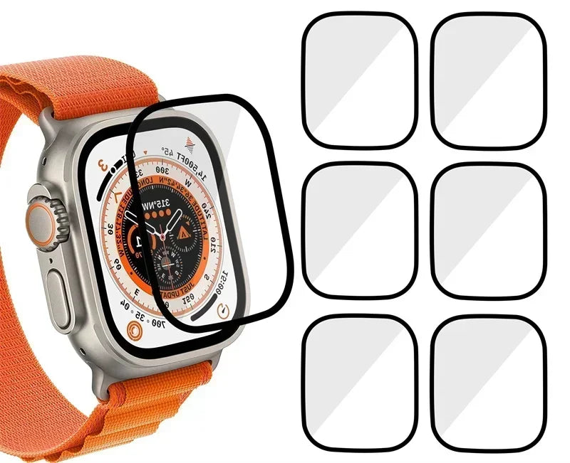 1-5PCS Screen Protector for Apple Watch 10 9 8 7 6 5 40MM 41MM 42MM 44MM 45MM 46MM Not Tempered Glass Film IWatch Ultra 2 49MM