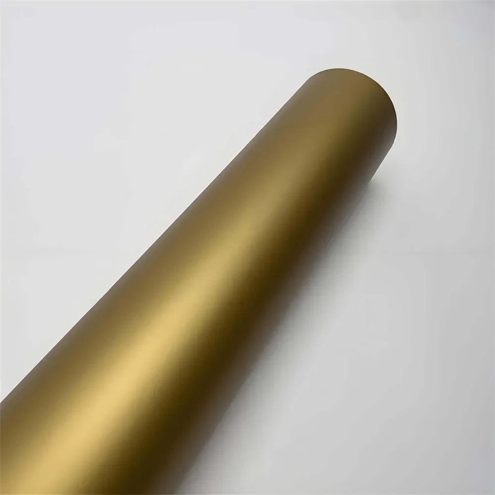 Car Body Color Change Film Motorcycle Adhesive Vinyl Matte Gold Car Film Covering Self-adhesive Wrap