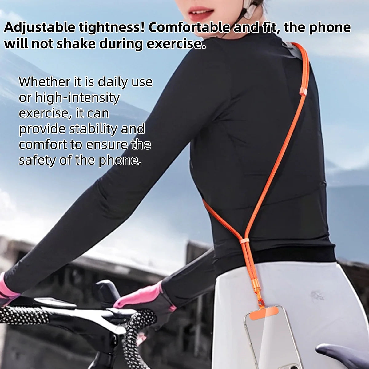 Universal Phone Lanyard with Clip – Anti-Drop 360° Rotation Adjustable Neck & Crossbody Strap for All Phones