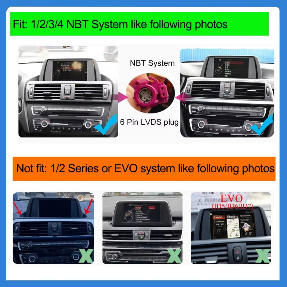 AUTOTOP 10.25”1920*720 Wireless Carplay Android Auto Car multimedia player for F20 F21 F22 F30 F31 F32 F33 F34 F36 NBT 2026-2026