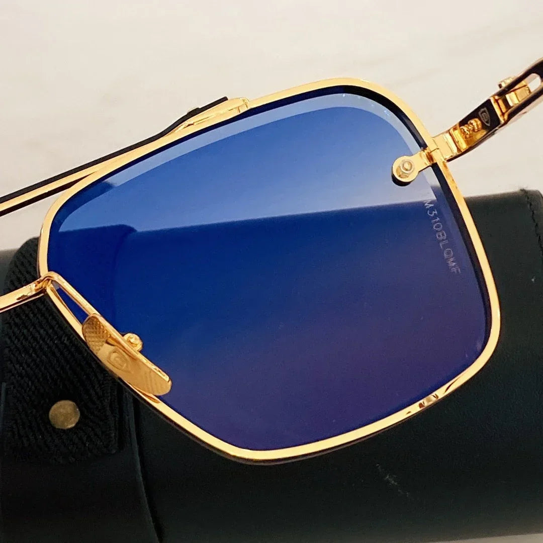 ADITA Unisex Sunglasses — Titanium-Style Frame, Boxed