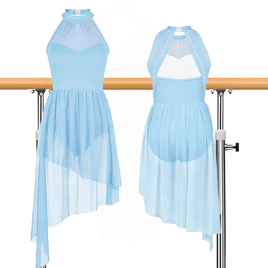 Women's sleeveless flowy lyrical dress