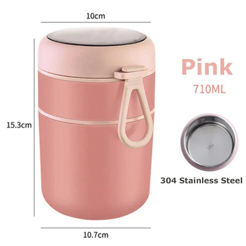 Insulated Food Jar 530ml or 710ml - Stainless Steel Soup Cup for Hot Meals - photo 7