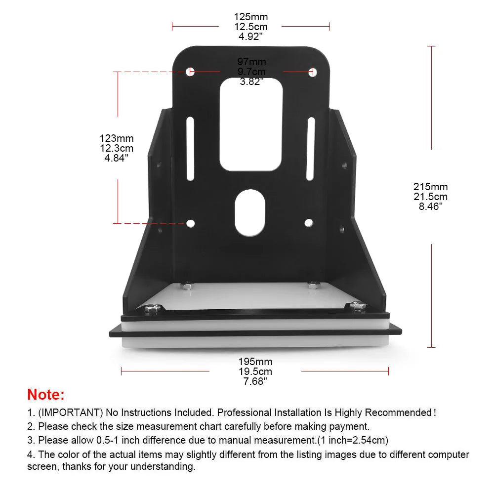 Trolling Motor Transom Mount for Kayak/Bracket With Durable Thick Cast Iron Body for Clamp-on Electric Trolling Motors