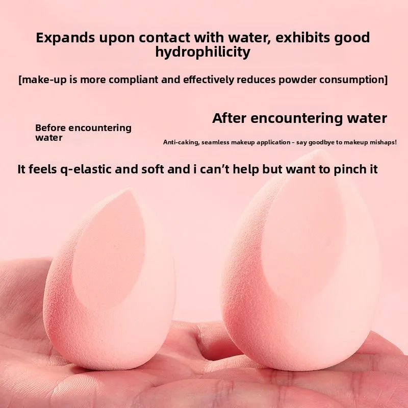Makeup Sponge Set Dual Use for Liquid/Powder Foundation Beauty Egg Finger Sponges Cosmetic Puff Women Makeup Tools with Box