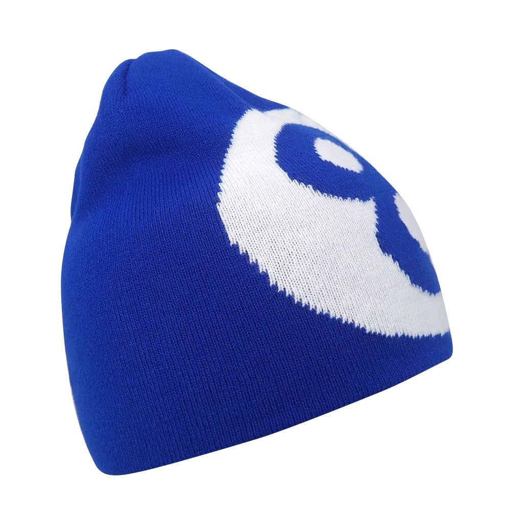 Y2K Letter Knit Beanie, Warm Ski Hat