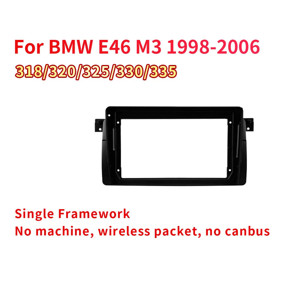 9" Android Car Stereo for BMW E46 318 320 325 330 335 & M3 (1998–2006) — Wireless CarPlay, Android Auto, GPS