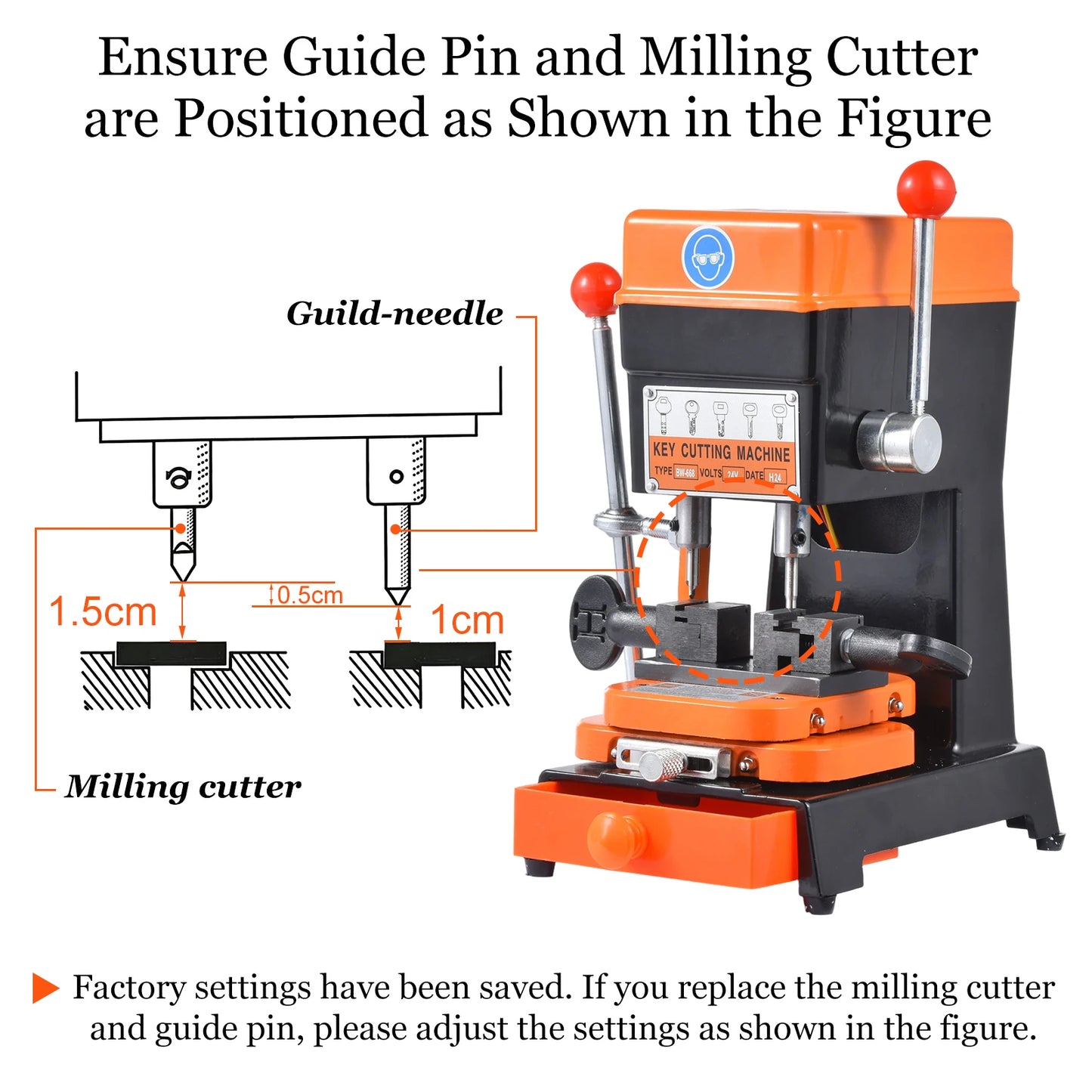 110V Key Duplicator Machine, Car Key Cutting Machine for Hardware Stores