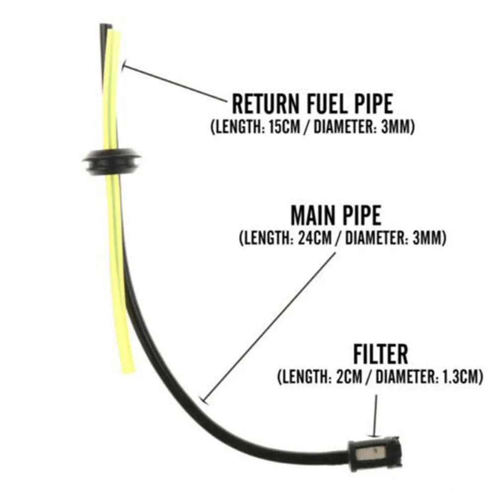 String Trimmer Fuel Hose Pipe With Tank Filter Tank Filter Accs Assembly Grommet Parts Petrol Power Equipment Set