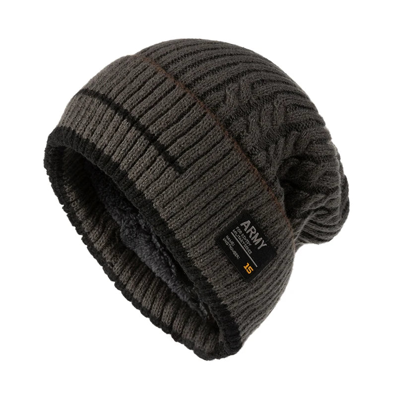 Thick Knit Beanie, Unisex Winter Skullcap