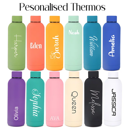 Personalised Thermos Large Vacuum Flask Stainless Steel Portable Thermos Bottle Outdoor Sports Water Bottle Travel Mug 500/750ml