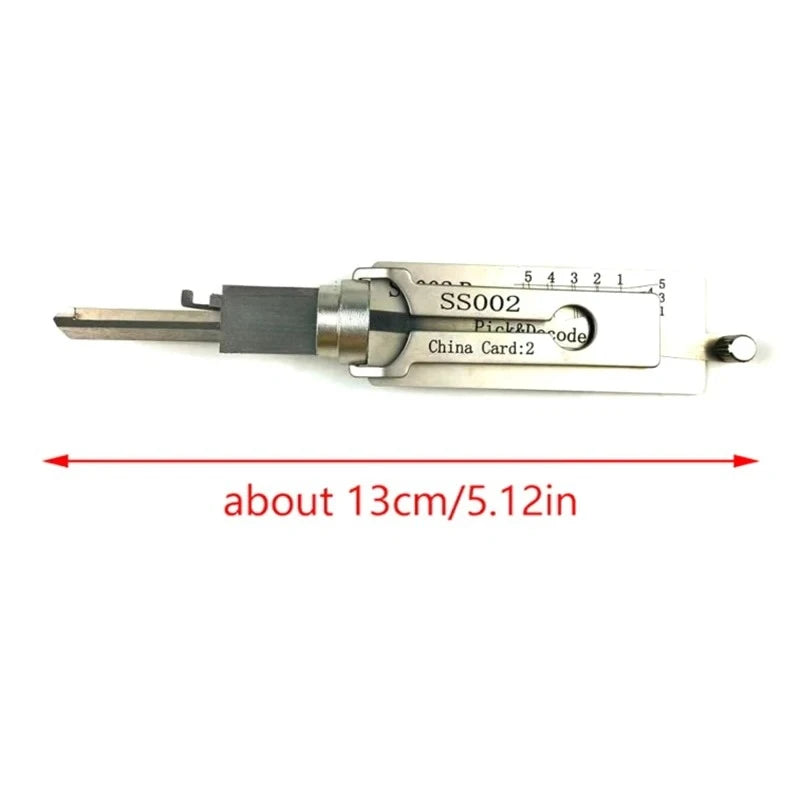 2026 NEW Locksmith Tool Set SS002 2-in-1 Implement for Servicing or Decoding Specific Models of Home and Civilian Door Locks