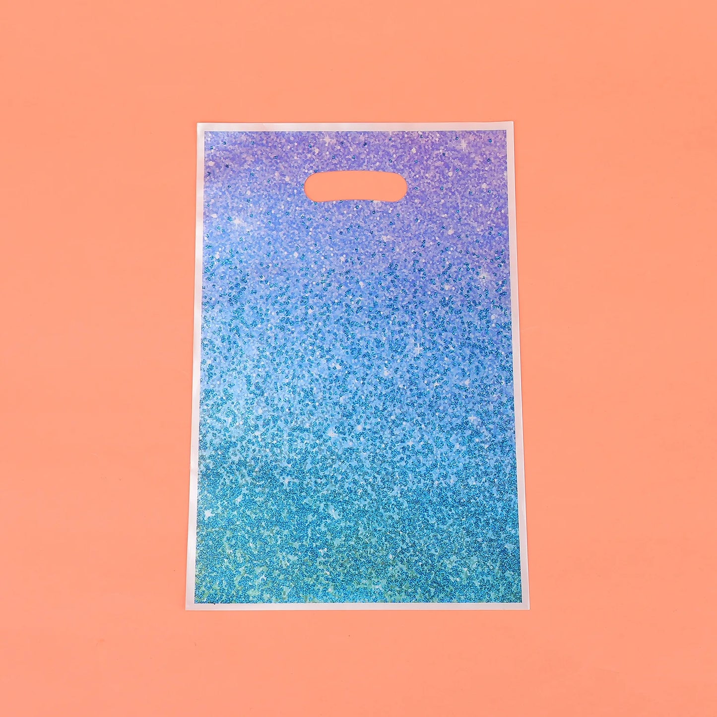 10/30/50pcs Gradient Hand Gift Bag Shining Star Party Gift Bag Galaxy Plastic Gift Bag Birthday Gift Bag Wedding Gift Package