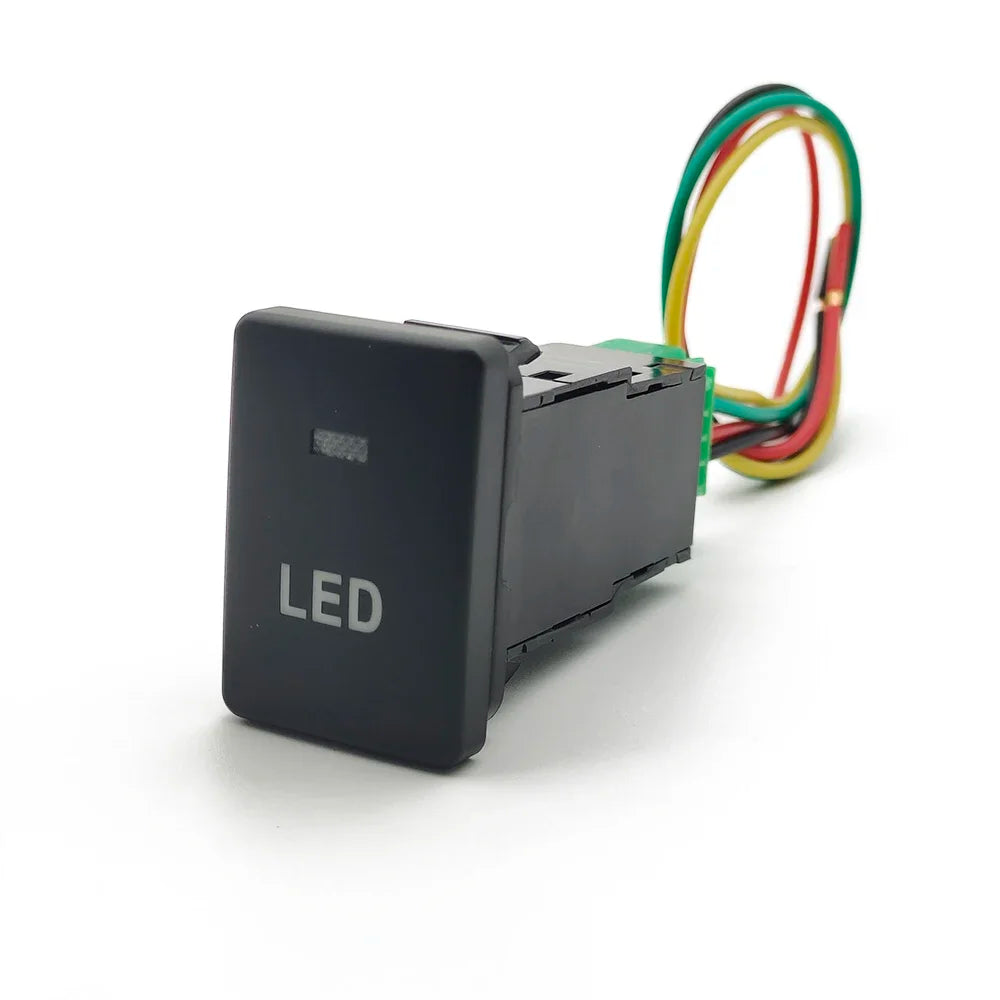 Car LED Light Power On Off Music Radar Parking Sensor Switch Button For Toyota Camry Prius Corolla Avensis t27 2010